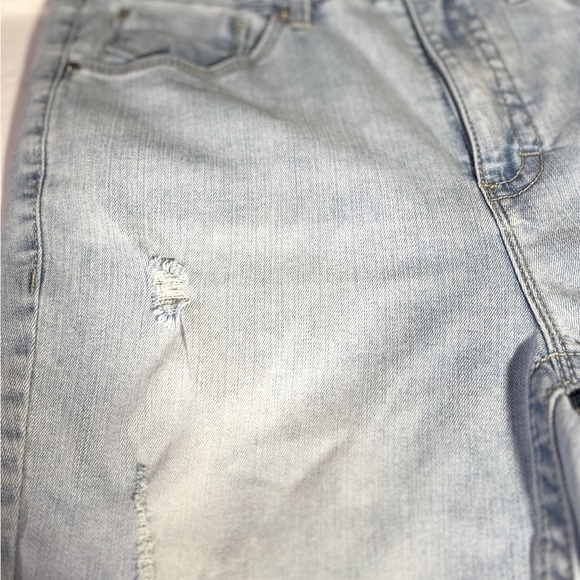 Distressed Seven7 Light Blue Women's Jeans - Picture 4 of 7